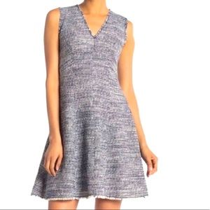 NWT Rebecca Taylor Frayed
Sleeveless Tweed Dress